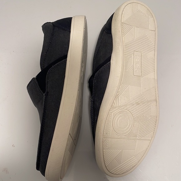 NWOT Nordstrom rack slide on canvas shoes blue grey - Picture 2 of 3